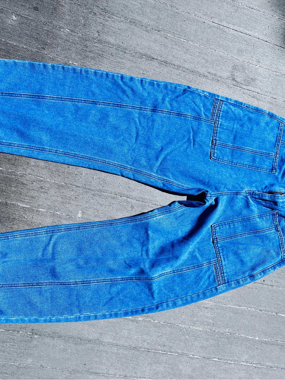 Women's Blue Wide-Leg Jeans - Classic High-Rise Flare